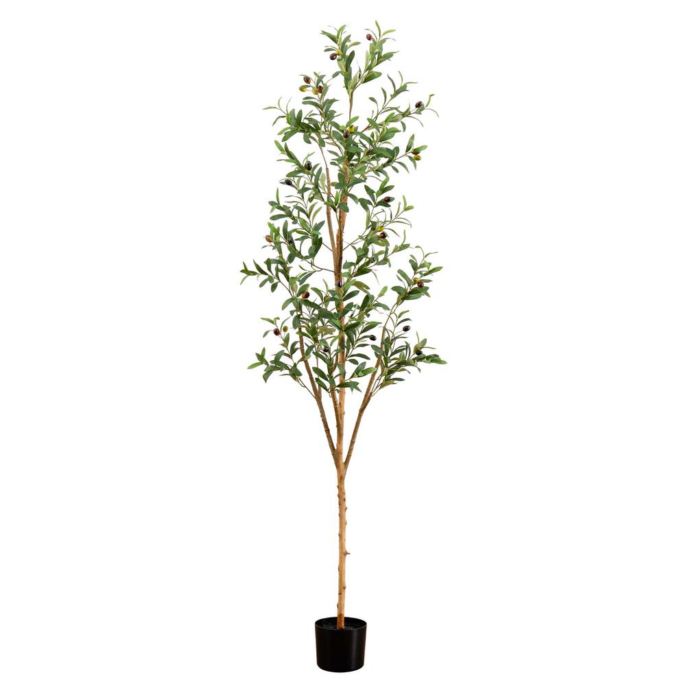 6ft. Artificial Olive Tree with Natural Trunk