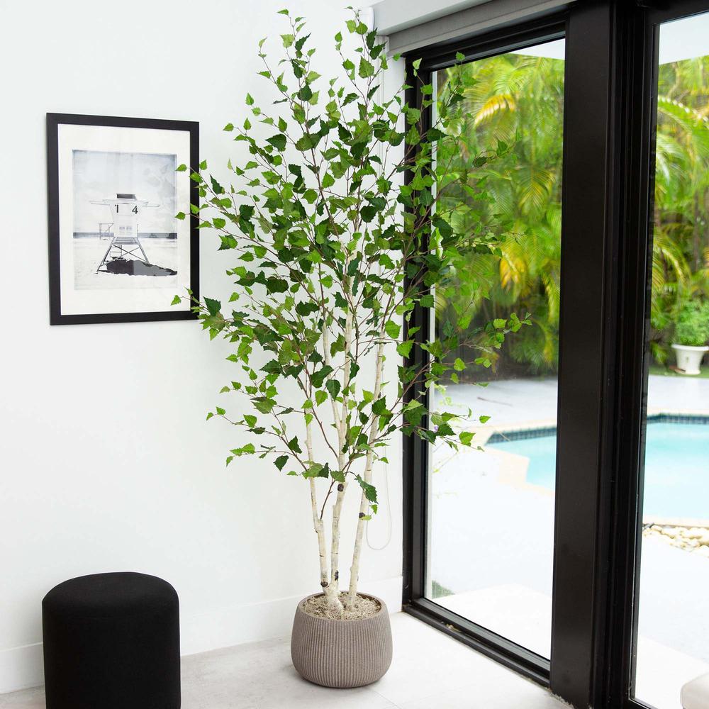 7ft. Artificial Birch Tree with Real Touch Leaves