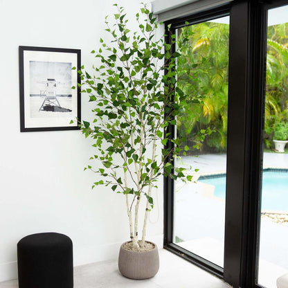 7ft. Artificial Birch Tree with Real Touch Leaves