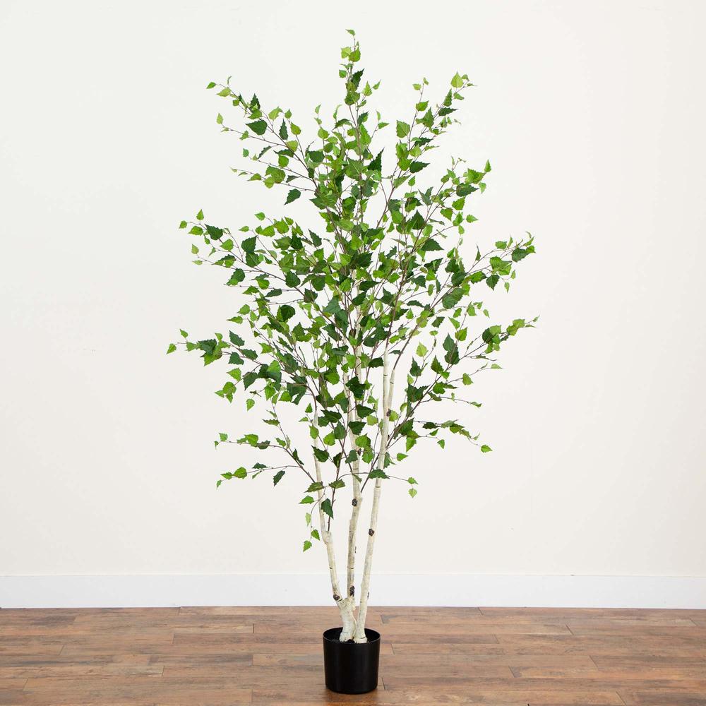 7ft. Artificial Birch Tree with Real Touch Leaves