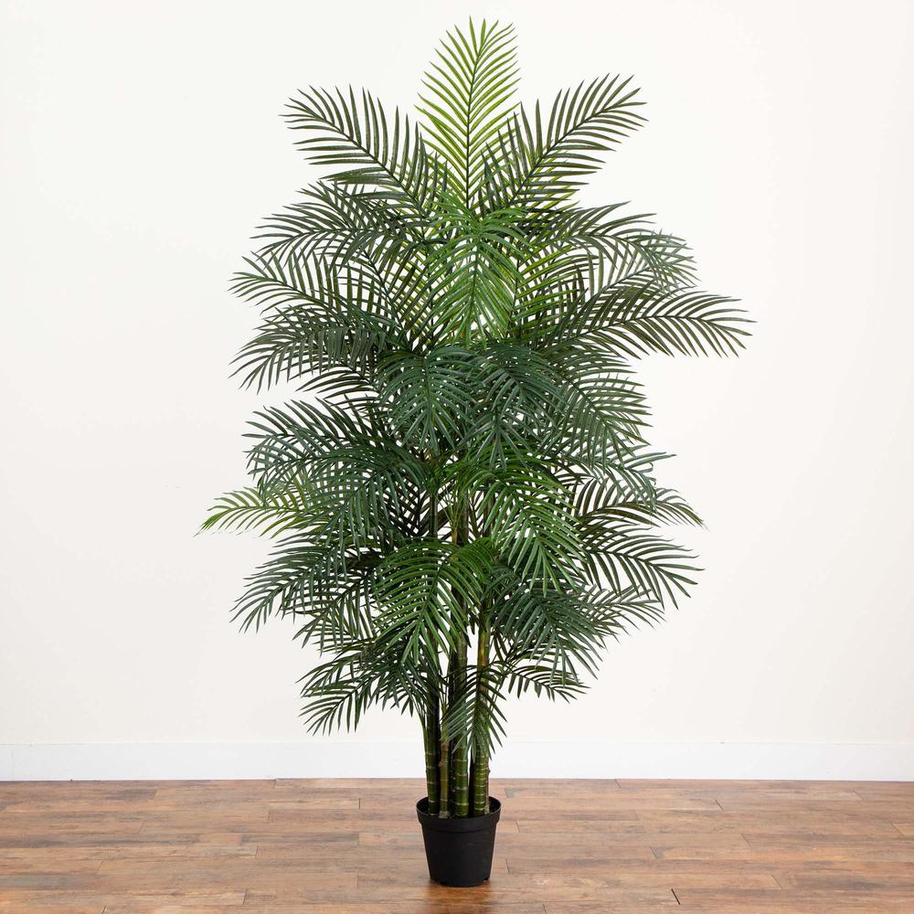8ft. UV Resistant Artificial Areca Palm Tree (Indoor/Outdoor)