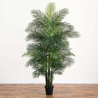 8ft. UV Resistant Artificial Areca Palm Tree (Indoor/Outdoor)