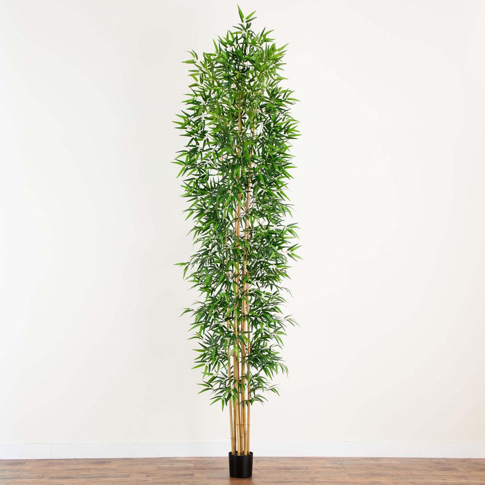 12ft. Artificial Bamboo Tree with Real Bamboo Trunks