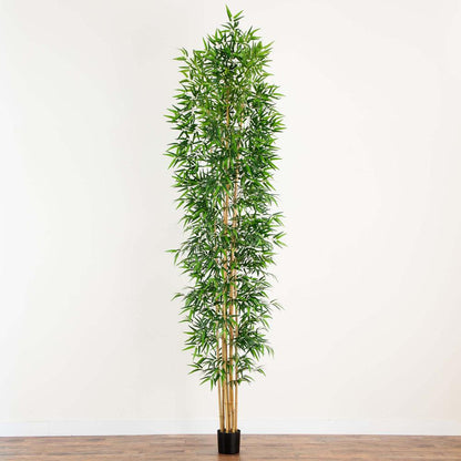 12ft. Artificial Bamboo Tree with Real Bamboo Trunks