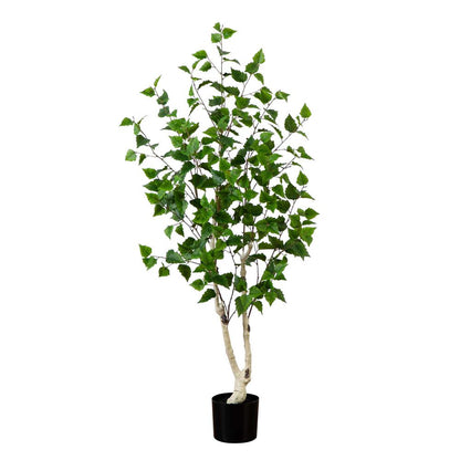 5ft. Artificial Birch Tree with Real Touch Leaves