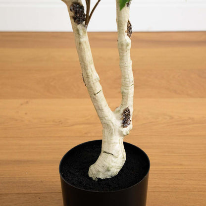 5ft. Artificial Birch Tree with Real Touch Leaves