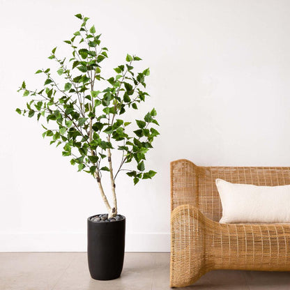 5ft. Artificial Birch Tree with Real Touch Leaves