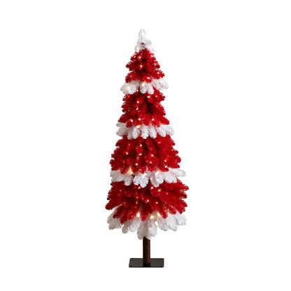 5ft. Pre-Lit Artificial Peppermint Christmas Tree with 150 Microdot LED Lights