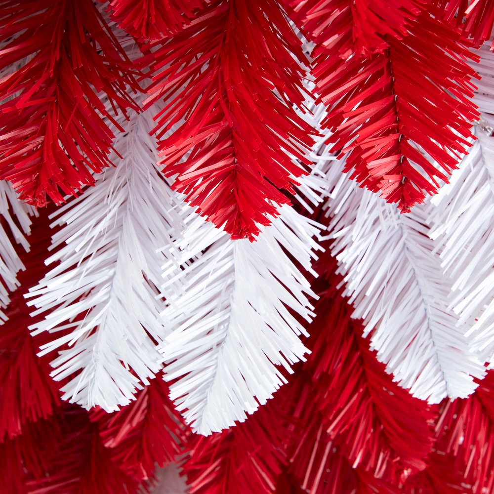 5ft. Pre-Lit Artificial Peppermint Christmas Tree with 150 Microdot LED Lights