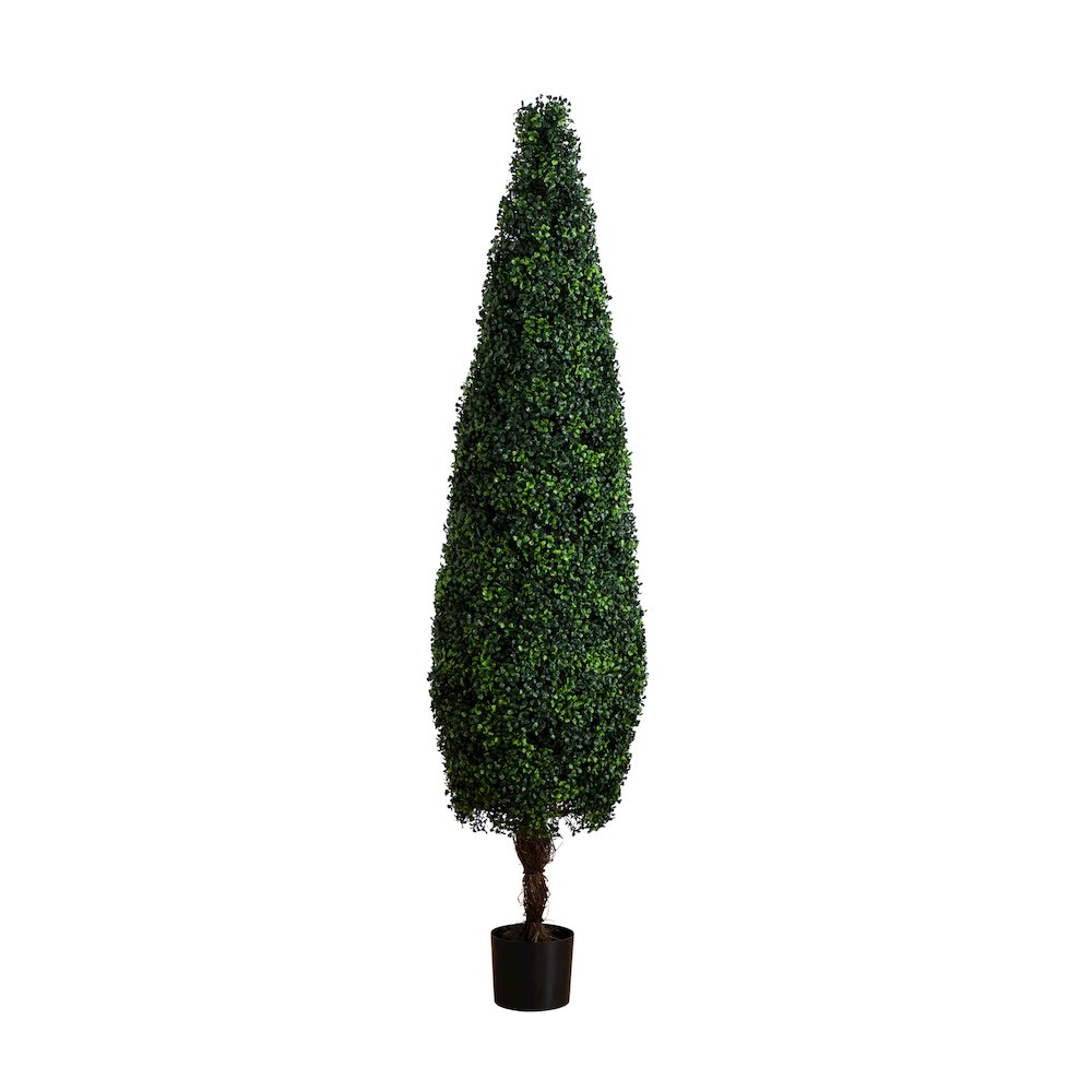 6ft. UV Resistant Artificial Boxwood Topiary Cone Tree (Indoor/Outdoor)