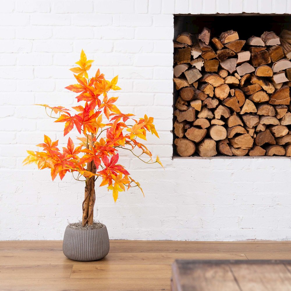 3ft. Autumn Deluxe Maple Artificial Fall Tree