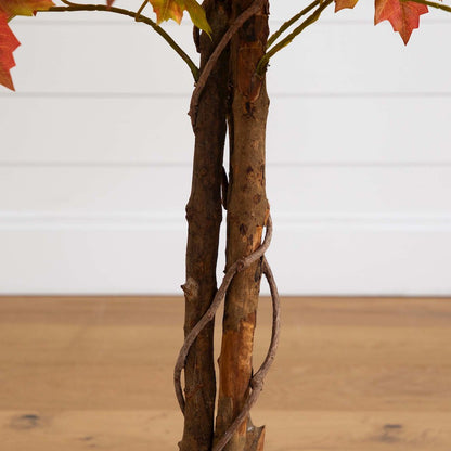 4ft. Autumn Deluxe Maple Artificial Fall Tree