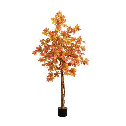 5ft. Autumn Deluxe Maple Artificial Fall Tree