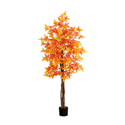 6ft. Autumn Deluxe Maple Artificial Fall Tree