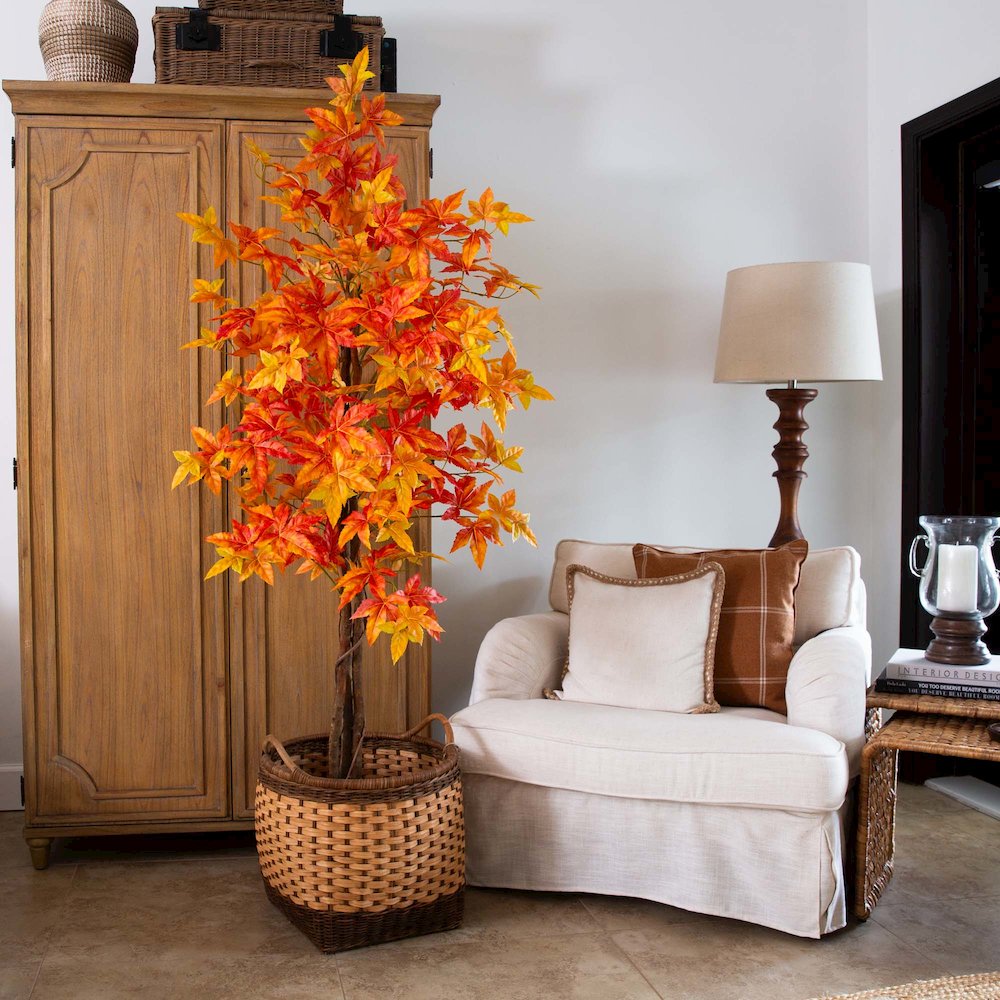 6ft. Autumn Deluxe Maple Artificial Fall Tree
