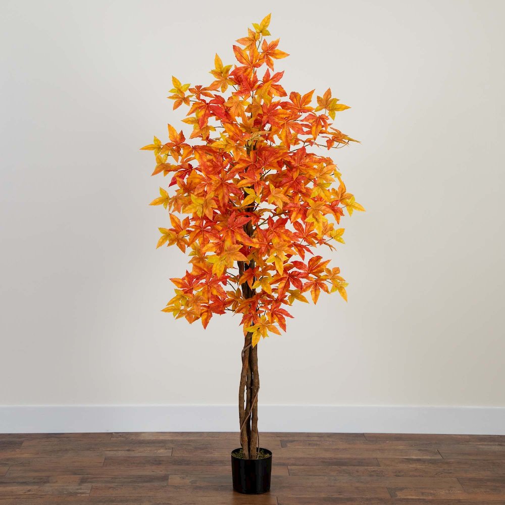 6ft. Autumn Deluxe Maple Artificial Fall Tree