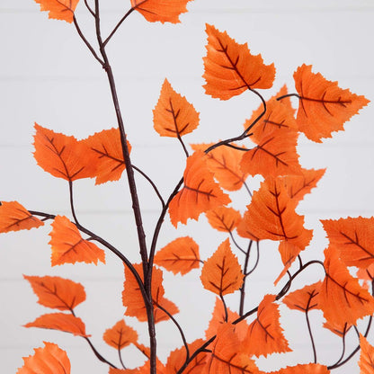 6ft. Autumn Paper Birch Artificial Fall Tree