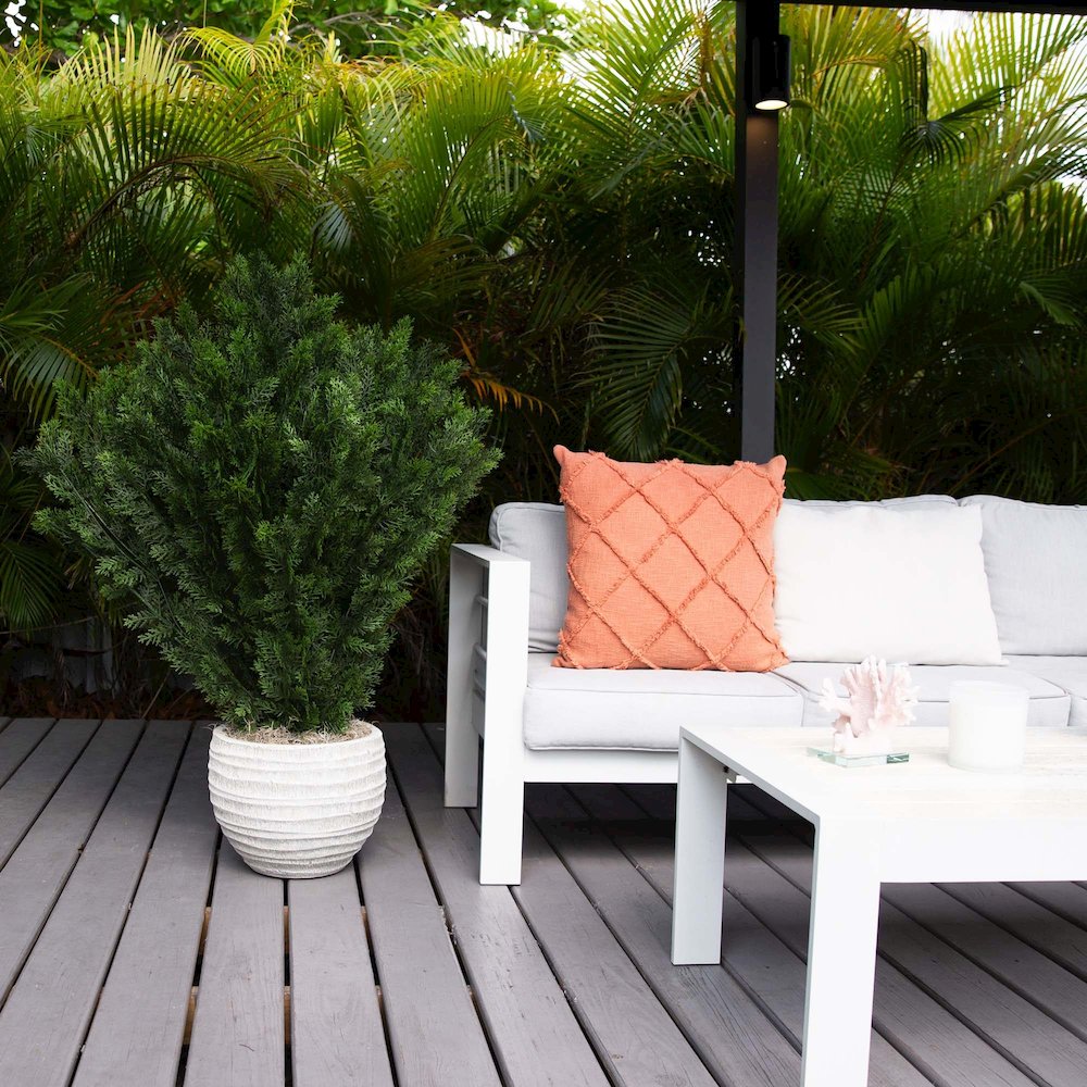 4ft. Artificial Cedar Bush UV Resistant (Indoor/Outdoor)