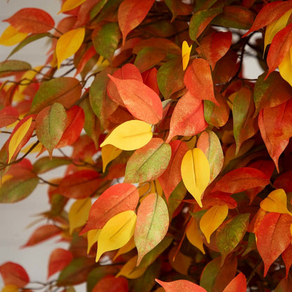 9ft. Autumn Ficus Artificial Fall Tree Bendable Branches
