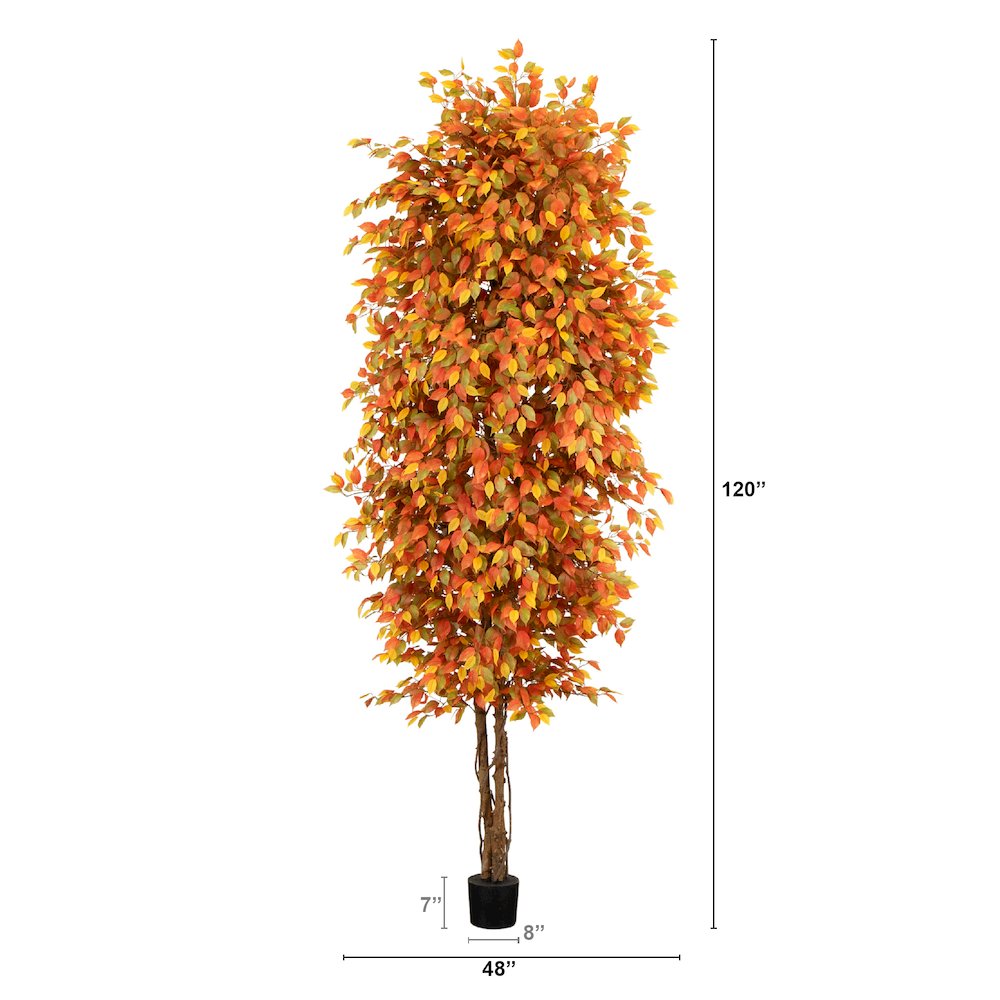 10ft. Autumn Ficus Artificial Fall Tree