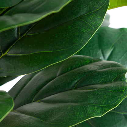 6ft. Artificial Fiddle Leaf Tree in Decorative White Planter