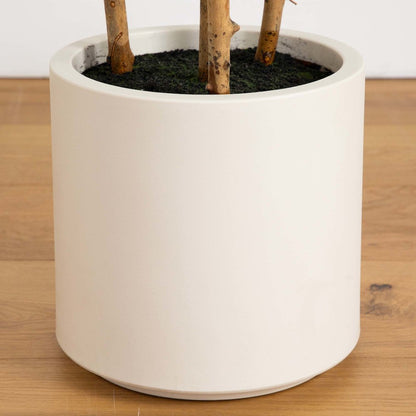 6ft. Artificial Fiddle Leaf Tree in Decorative White Planter
