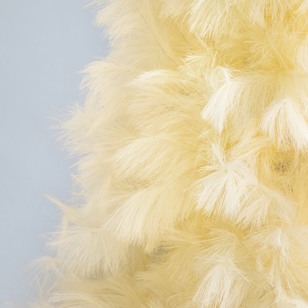 6ft. Artificial Off-White Pampas Grass Christmas Tree