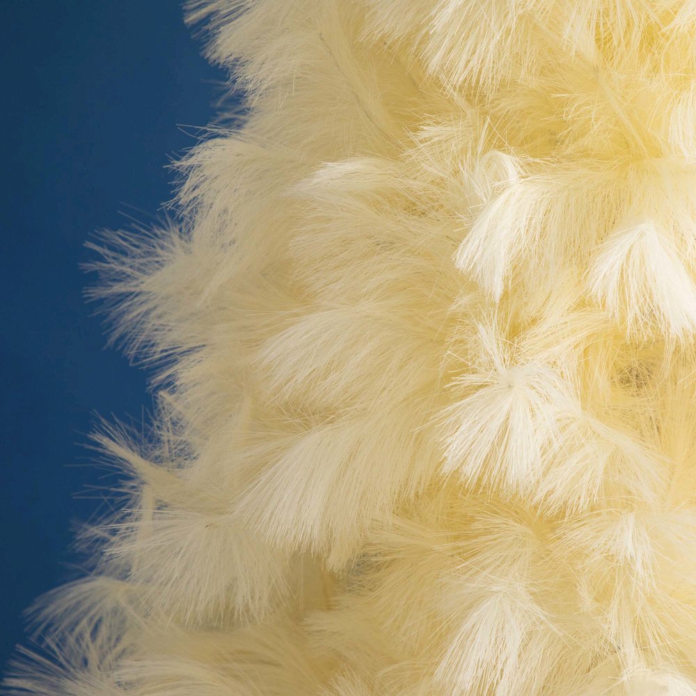 6ft. Artificial Off-White Pampas Grass Christmas Tree