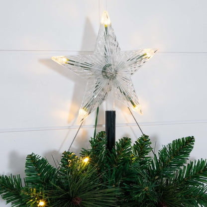 5ft. Artificial Wall Hanging Christmas Tree with 50 Warm White LED Lights