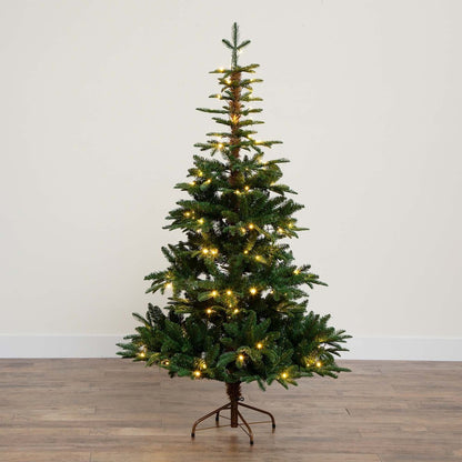 6ft. Pre-Lit Artificial Idaho Mixed Fir Christmas Tree