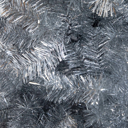 5ft. Artificial Silver Tinsel Holiday Santa's Hat Christmas Tree