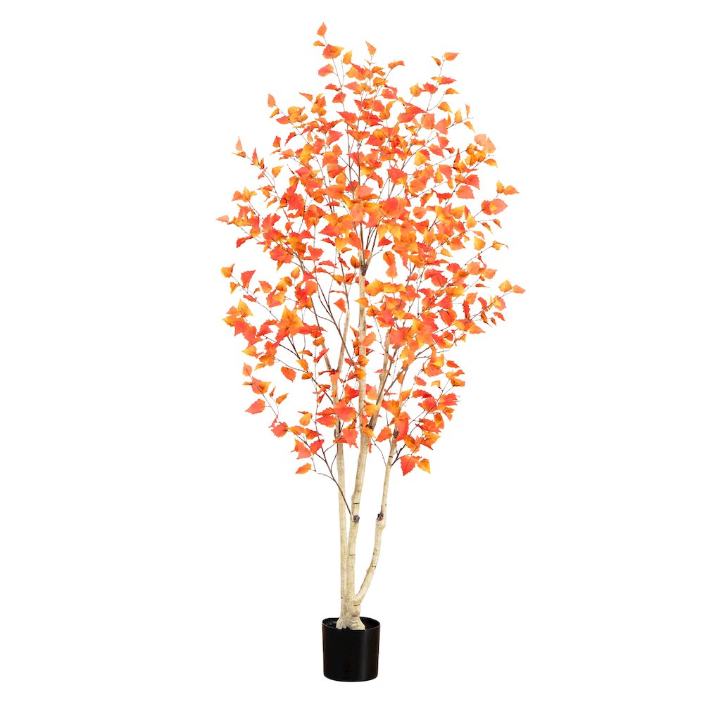 7ft. Autumn Birch Artificial Fall Tree