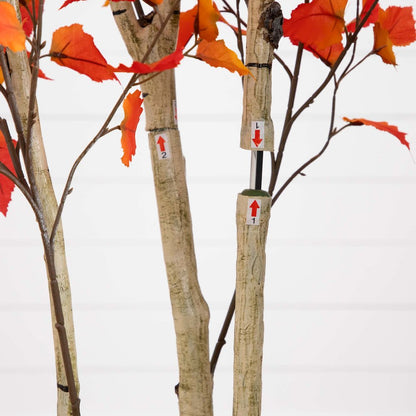 7ft. Autumn Birch Artificial Fall Tree