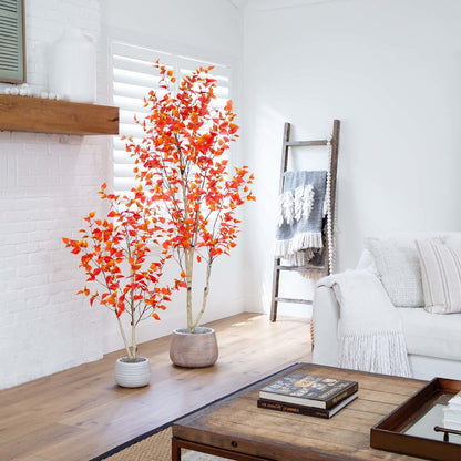 7ft. Autumn Birch Artificial Fall Tree