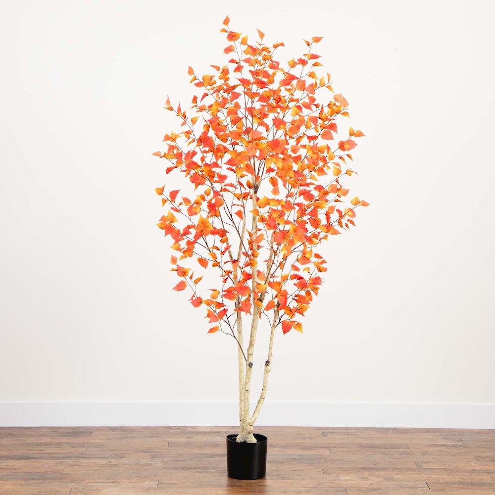 7ft. Autumn Birch Artificial Fall Tree