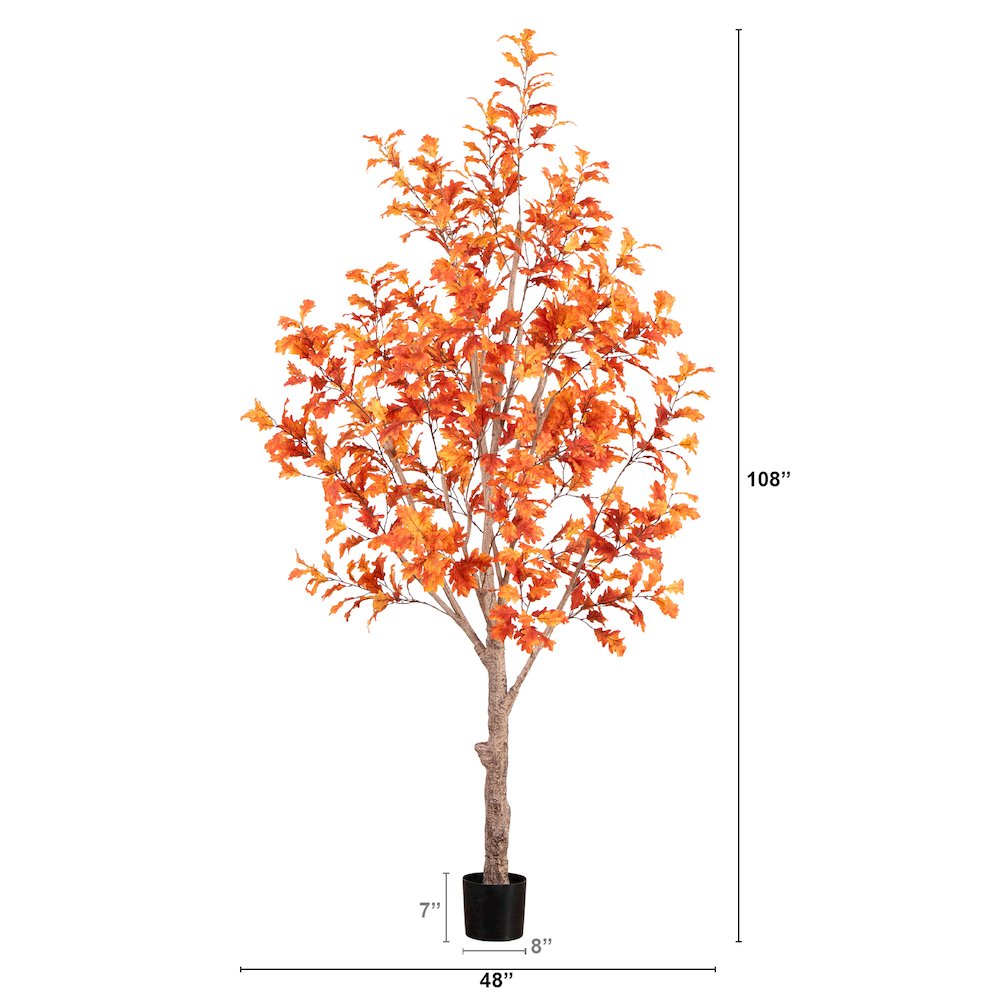 9ft. Autumn Oak Artificial Fall Tree