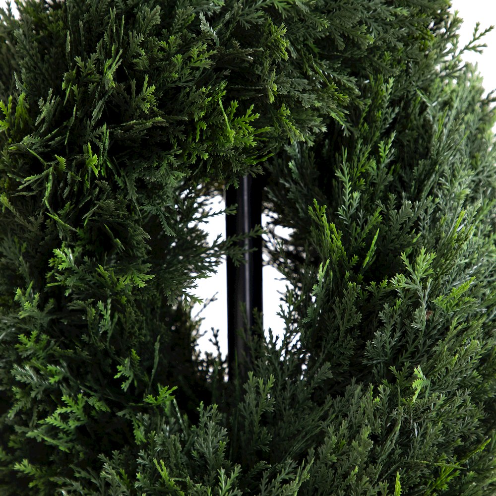 7ft. Double Pond Cypress Spiral Topiary UV Resistant (Indoor/Outdoor)