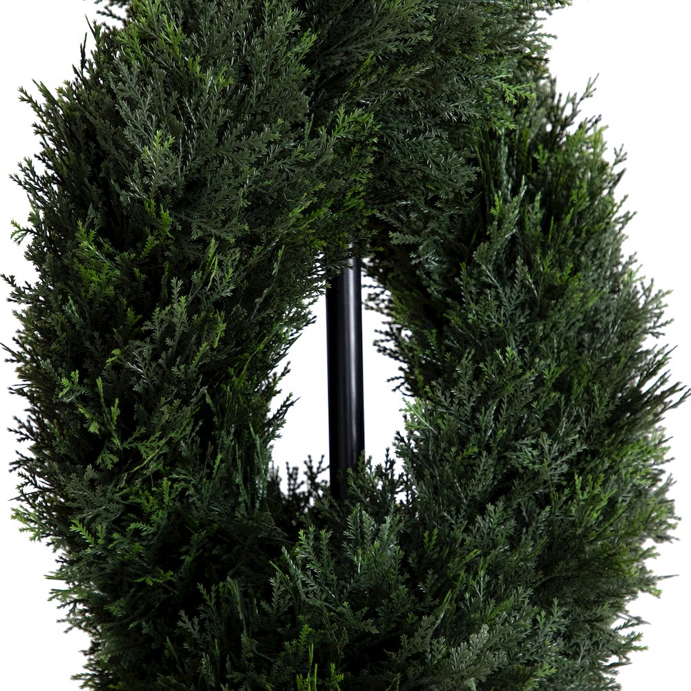 8ft. Double Pond Cypress Spiral Topiary UV Resistant (Indoor/Outdoor)
