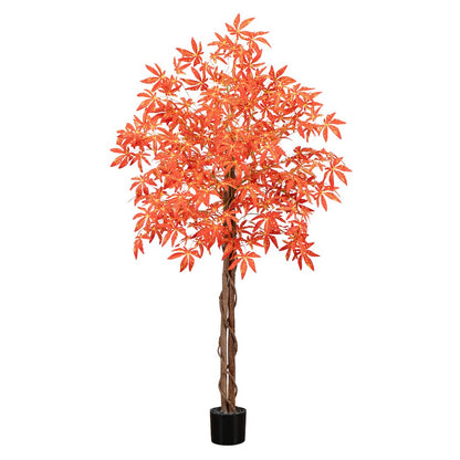 5ft. Autumn Vibrant Maple Artificial Fall Tree