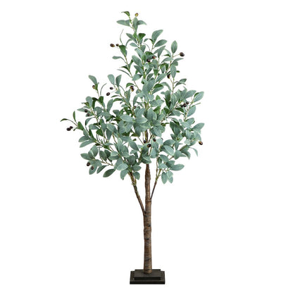 4ft. Lighted Artificial Fruiting Olive Tree with 150 Warm White LED Lights