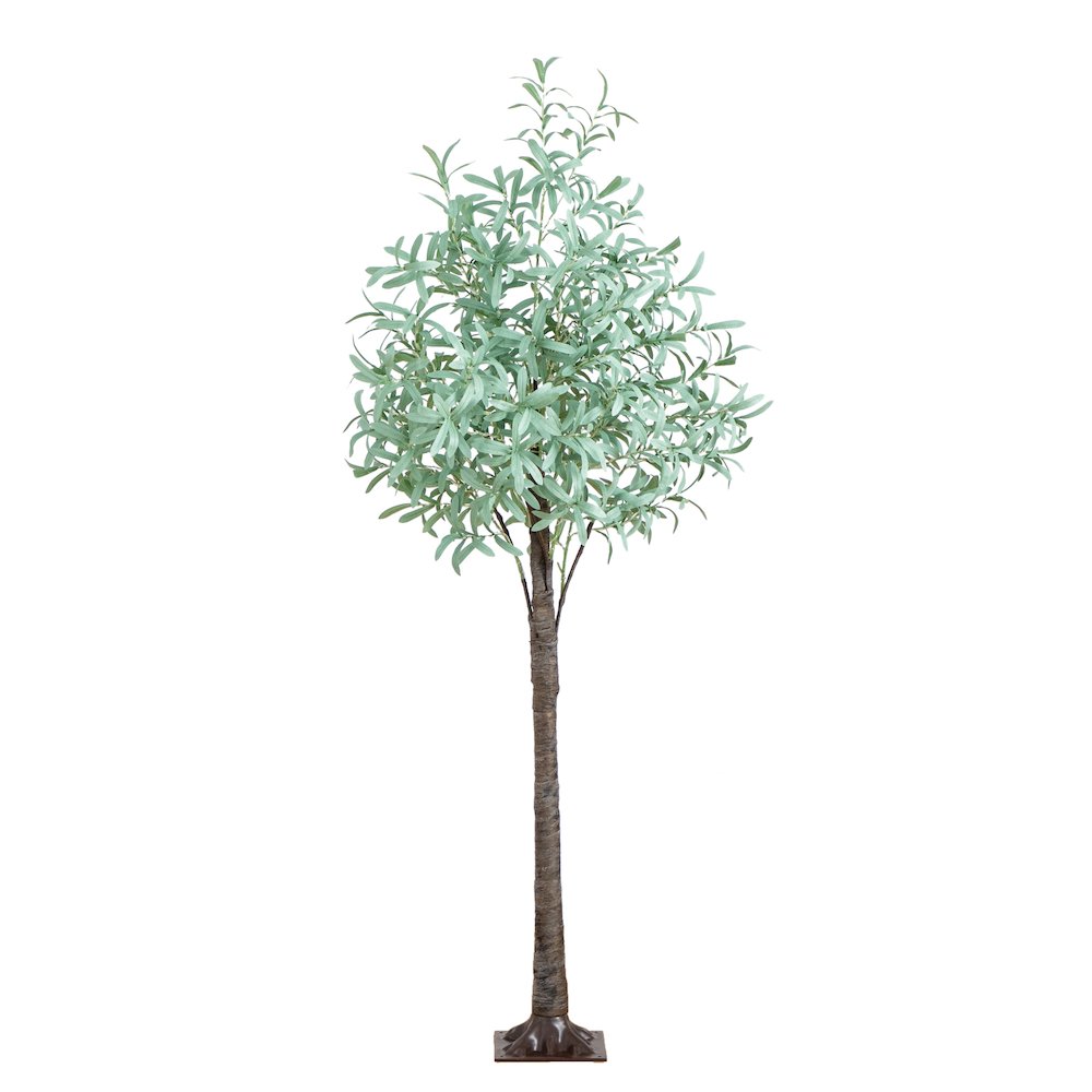 6ft. Lighted Artificial Olive Tree with 420 Warm White LED Lights