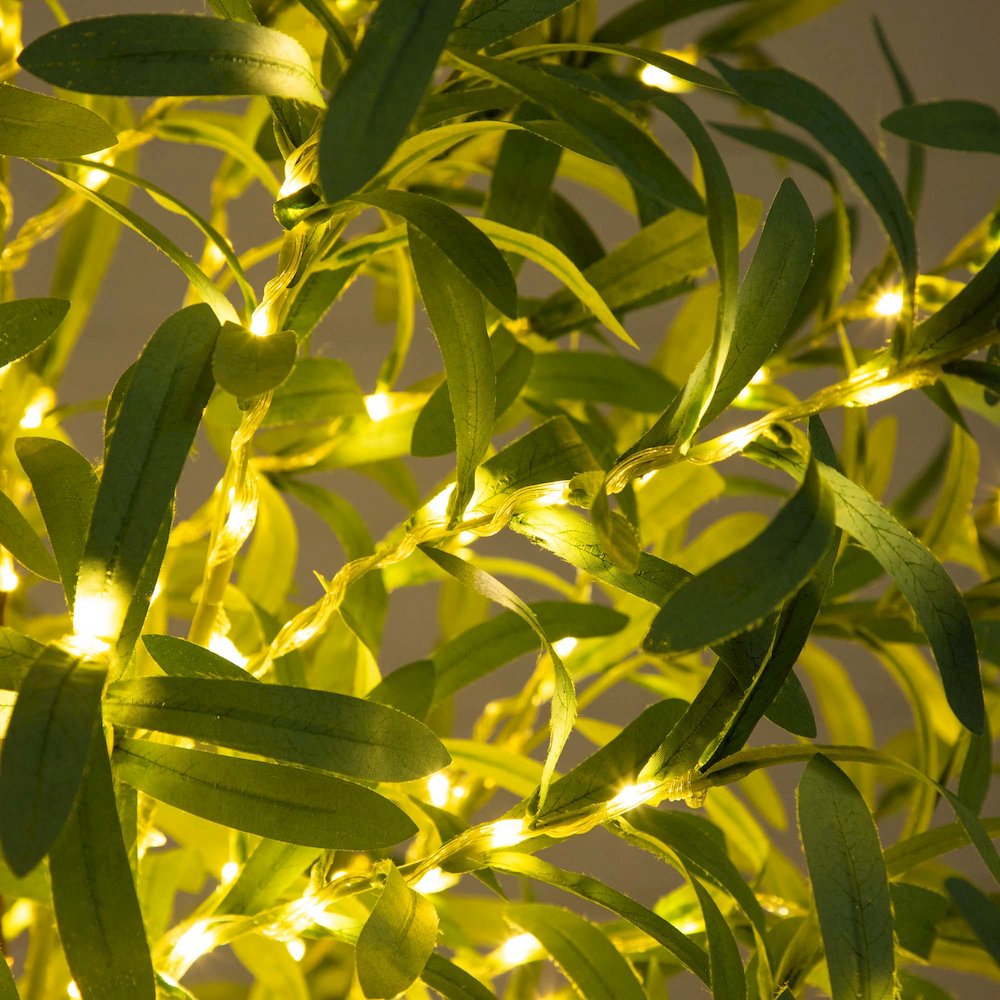 6ft. Lighted Artificial Olive Tree with 420 Warm White LED Lights