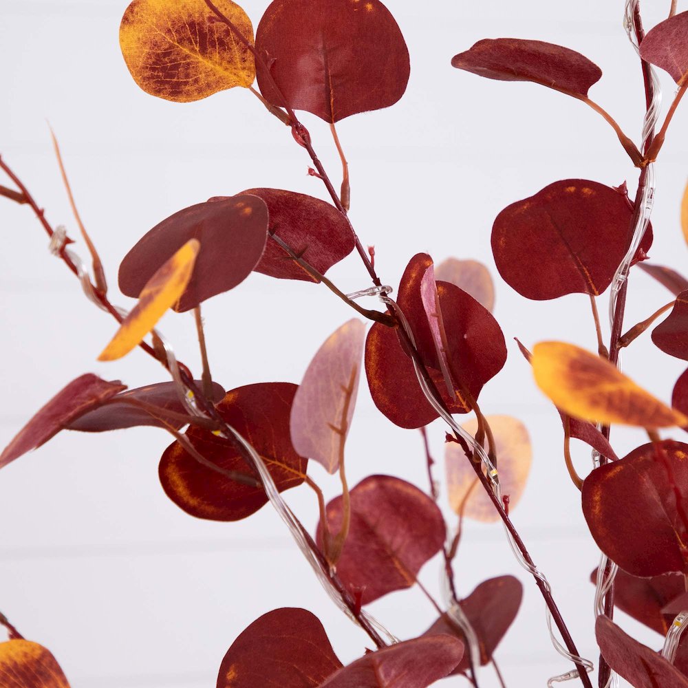 5ft. Pre-Lit Autumn Eucalyptus Artificial Fall Tree