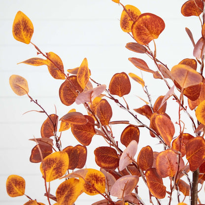 6ft. Pre-Lit Autumn Eucalyptus Artificial Fall Tree