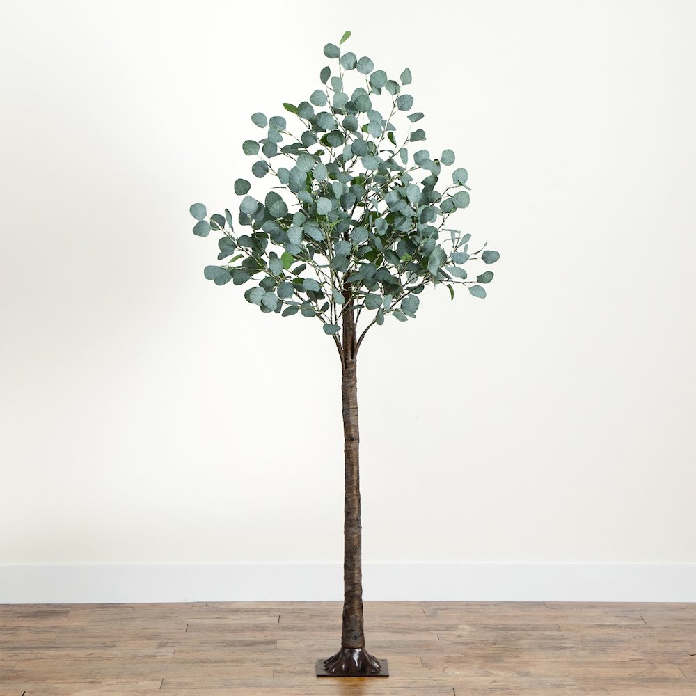6ft. Lighted Artificial Eucalyptus Tree with 420 Warm White LED Lights