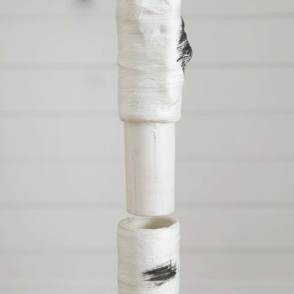 7ft. Pre-Lit Artificial White Birch Tree with 400 Warm White LED Lights