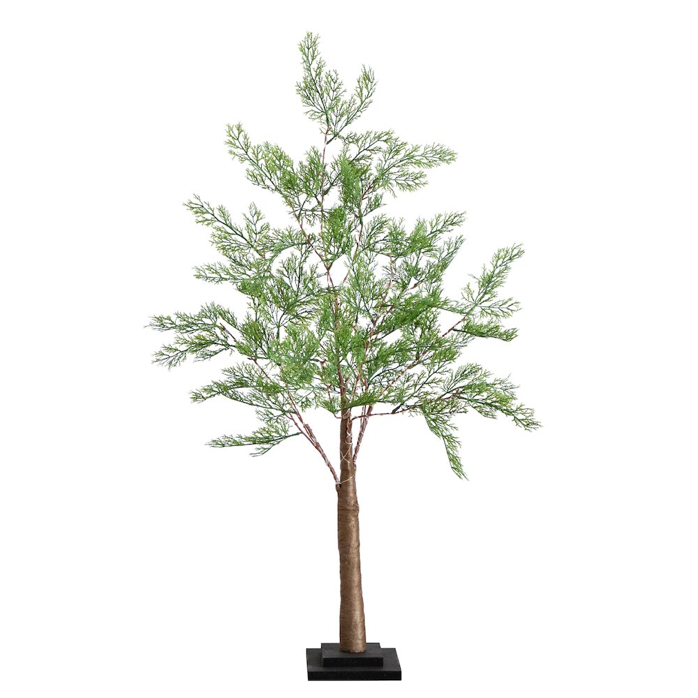 3ft. Lighted Artificial Cypress Tree with 120 Warm White LED Lights