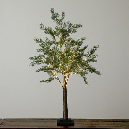 3ft. Lighted Artificial Cypress Tree with 120 Warm White LED Lights