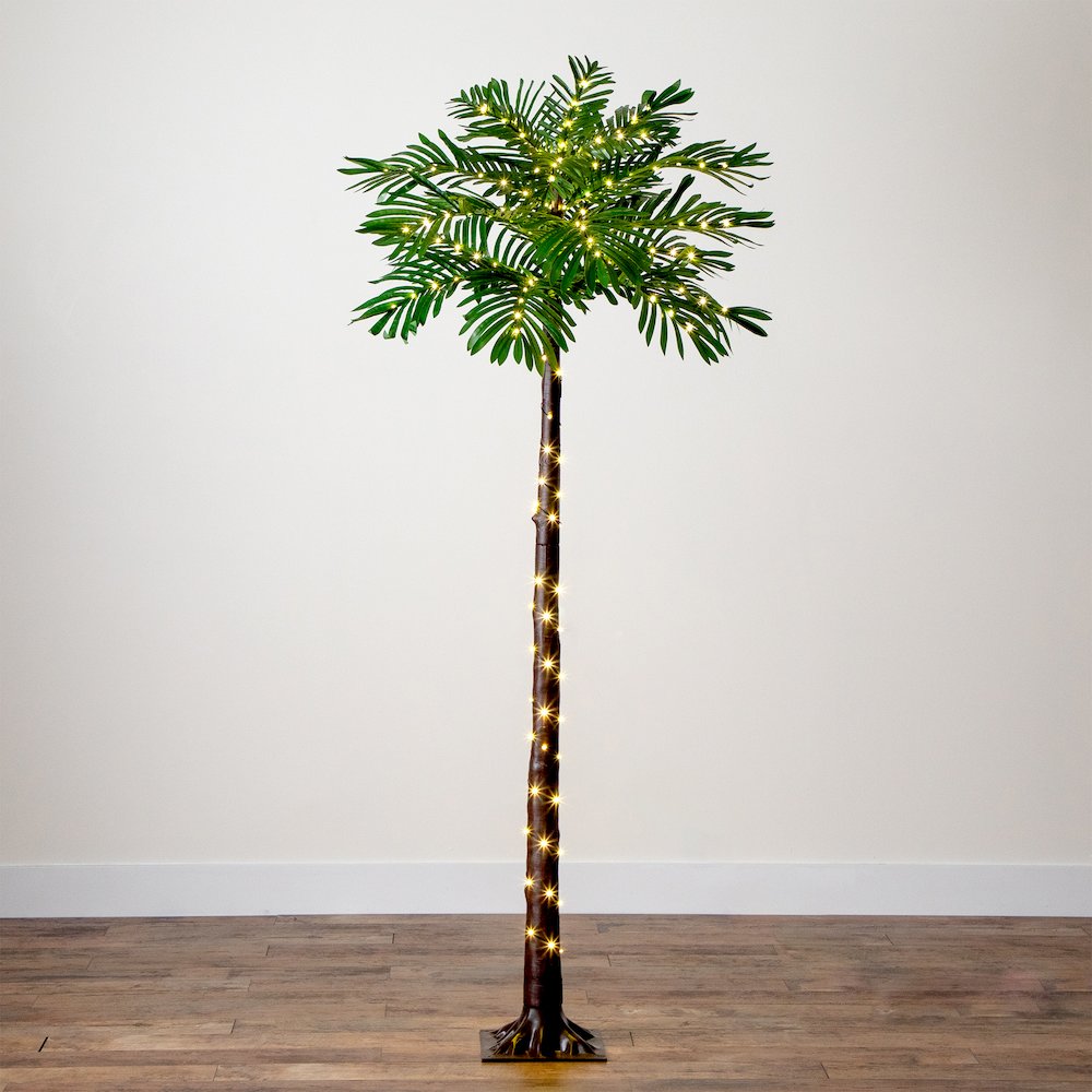 6ft. UV Resistant Lighted Artificial Palm Tree