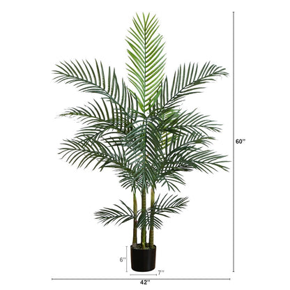 5ft. UV Resistant Artificial Areca Palm Tree (Indoor/Outdoor)